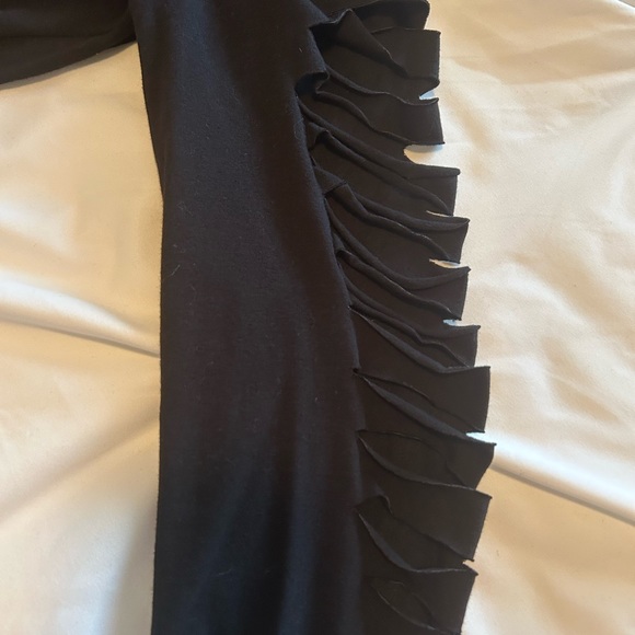 Women’s black long sleeve sexy black top with embellishing - Picture 10 of 13